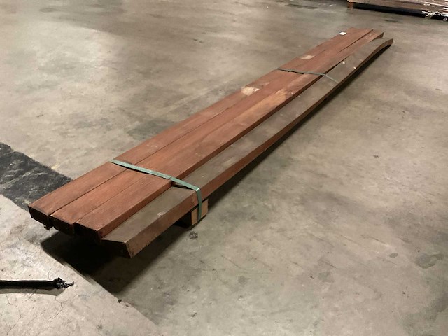 Azobe regels 40x85 mm geschaafd (4x) - afbeelding 3 van  5