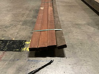 Azobe regels 40x85 mm geschaafd (4x) - afbeelding 4 van  5