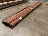 Azobe regels 40x85 mm geschaafd (4x)
