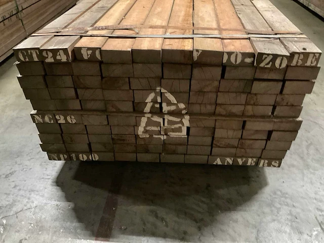 Azobe regels 50x100 mm (100x) - afbeelding 4 van  5