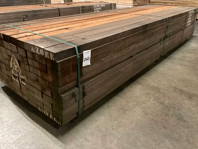 Azobe regels 50x100 mm (100x) - afbeelding 1 van  5
