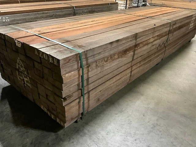 Azobe regels 50x100 mm (100x) - afbeelding 3 van  5