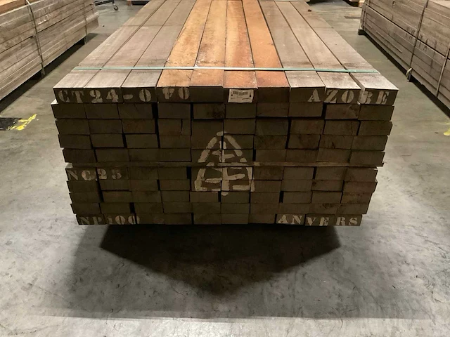 Azobe regels 50x100 mm (100x) - afbeelding 4 van  5