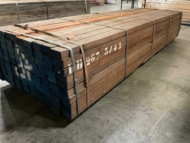 Azobe regels 50x100 mm (100x) - afbeelding 3 van  5