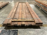 Azobé regels geschaafd 45x90 mm (15x) - afbeelding 2 van  6