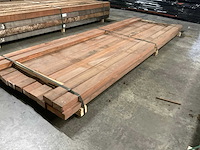 Azobé regels geschaafd 45x90 mm (15x) - afbeelding 3 van  6