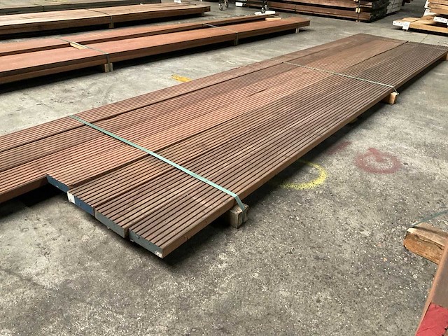 Azobe vlonderdelen 35x140 mm (7x) - afbeelding 3 van  6