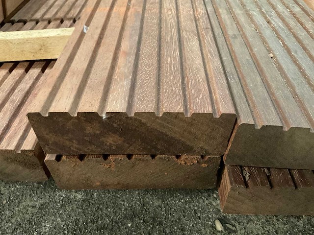 Azobe vlonderdelen 45x140 mm (16x) - afbeelding 6 van  6