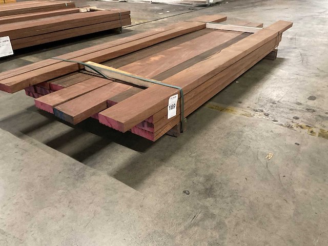 Azobe vlonderdelen 45x140 mm (24x) - afbeelding 1 van  2
