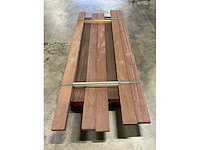 Azobe vlonderdelen 45x140 mm (24x) - afbeelding 2 van  2
