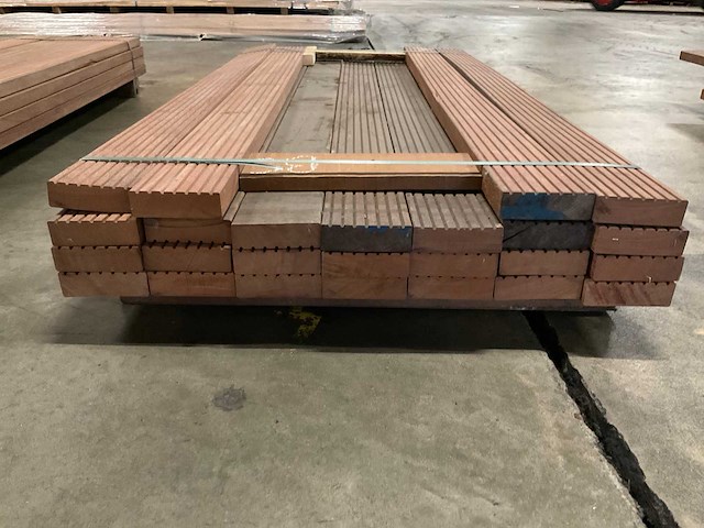 Azobe vlonderdelen 45x140 mm (25x) - afbeelding 2 van  6