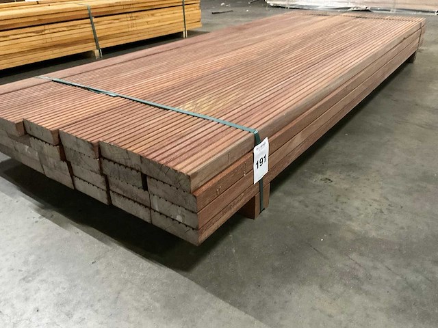 Azobe vlonderdelen 45x140 mm (28x) - afbeelding 1 van  5