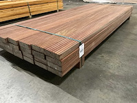 Azobe vlonderdelen 45x140 mm (28x) - afbeelding 1 van  5