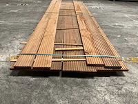 Azobé vlonderdelen antislip 21x145 mm (11x) - afbeelding 4 van  6