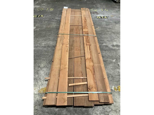 Azobé vlonderdelen antislip 21x145 mm (11x) - afbeelding 5 van  6