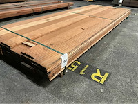Azobé vlonderdelen antislip 21x145 mm (41x) - afbeelding 1 van  6