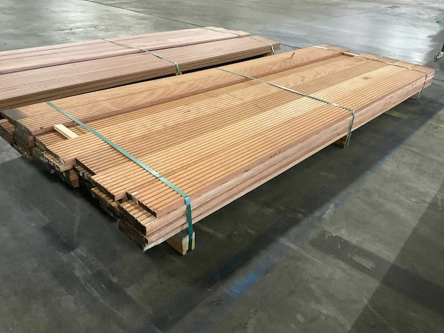 Azobé vlonderdelen antislip 21x145 mm (41x) - afbeelding 3 van  6