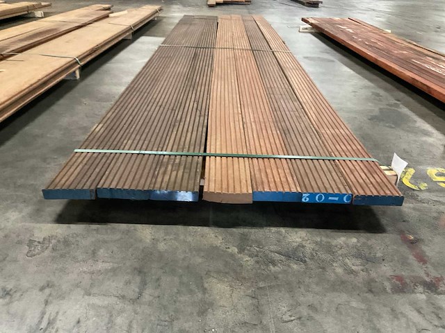Azobé vlonderdelen antislip 35x140 mm (7x) - afbeelding 2 van  5