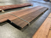 Azobé vlonderdelen antislip 35x140 mm (7x) - afbeelding 3 van  5