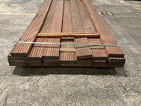 Azobe vlonderplanken 35x140 mm (22x) - afbeelding 3 van  4