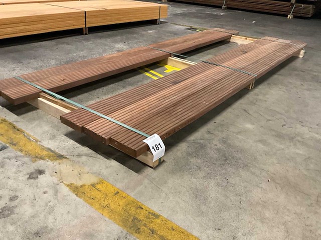 Azobe vlonderplanken 35x140 mm (5x) - afbeelding 1 van  6