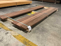 Azobe vlonderplanken 35x140 mm (5x) - afbeelding 1 van  6