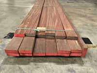 Azobe vlonderplanken 45x140 mm (18x) - afbeelding 1 van  4