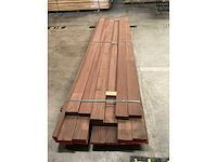 Azobe vlonderplanken 45x140 mm (18x) - afbeelding 3 van  4