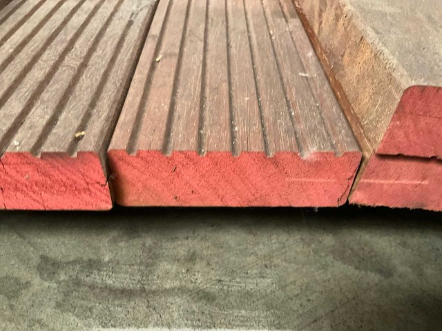 Azobe vlonderplanken 45x140 mm (18x) - afbeelding 4 van  4