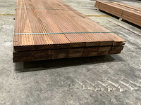 Azobe vlonderplanken 45x140 mm (21x) - afbeelding 1 van  3