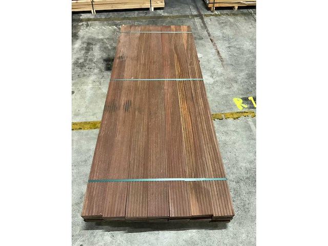 Azobe vlonderplanken 45x140 mm (21x) - afbeelding 3 van  3