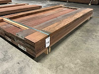 Azobe vlonderplanken 45x140 mm (24x) - afbeelding 1 van  6