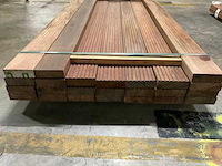 Azobe vlonderplanken 45x140 mm (24x) - afbeelding 4 van  6