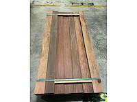 Azobe vlonderplanken 45x140 mm (24x) - afbeelding 5 van  6