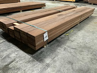 Azobe vlonderplanken 45x140 mm (27x) - afbeelding 1 van  4