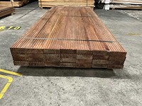 Azobe vlonderplanken 45x140 mm (28x) - afbeelding 2 van  4