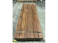 Azobe vlonderplanken 45x140 mm (28x) - afbeelding 3 van  4