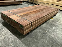 Azobe vlonderplanken 45x140 mm (35x) - afbeelding 1 van  2