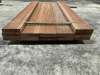 Azobe vlonderplanken 45x190 mm (12x) - afbeelding 1 van  3