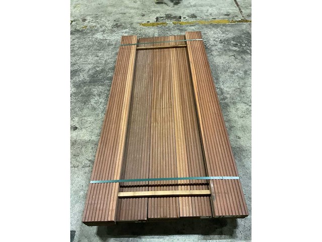 Azobe vlonderplanken 45x190 mm (12x) - afbeelding 3 van  3