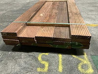 Azobe vlonderplanken 45x190 mm (17x) - afbeelding 1 van  4