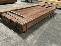 Azobe vlonderplanken 45x190 mm (17x) - afbeelding 2 van  4