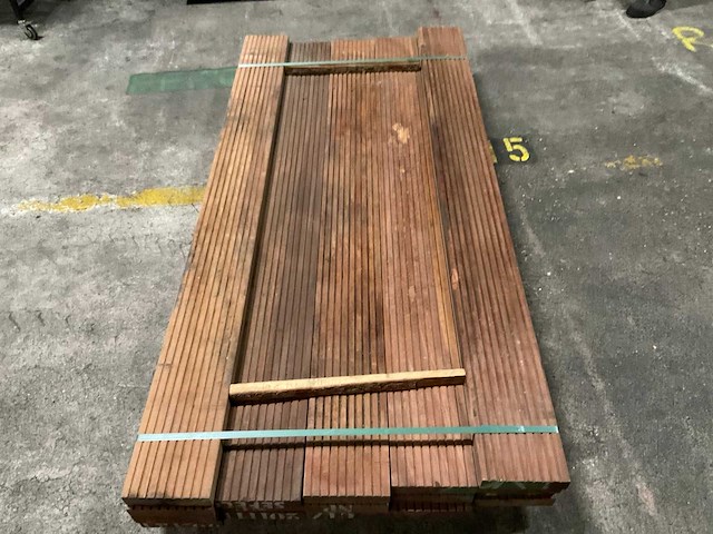 Azobe vlonderplanken 45x190 mm (17x) - afbeelding 4 van  4