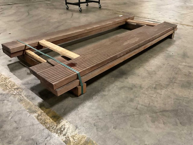 Azobe vlonderplanken 45x190 mm (5x) - afbeelding 2 van  3