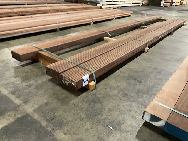 Azobe vlonderplanken 45x190 mm (6x) - afbeelding 4 van  4