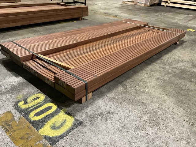 Azobe vlonderplanken 45x190 mm (8x) - afbeelding 2 van  4