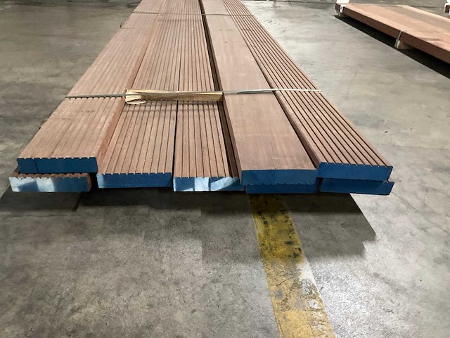Azobe vlonderplanken 45x190 mm (8x) - afbeelding 4 van  6