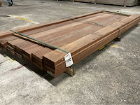 Azobé vlonderplanken met antislip 35x140 mm (23x) - afbeelding 1 van  6