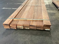 Azobé vlonderplanken met antislip 35x140 mm (23x) - afbeelding 2 van  6