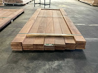 Azobé vlonderplanken met antislip 35x140 mm (23x) - afbeelding 4 van  6